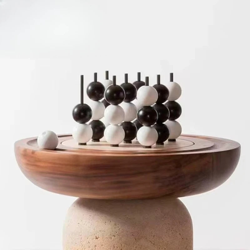 Factory direct sales new game set marble solid wood home living room hotel sales office model room game ornament