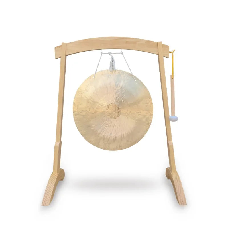 Wooden Gong Stand for 60cm Gongs Wood Bracket Square Portable Large Gongs Rack Yoga Percussion Instrument Holder Accessories