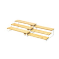 Bamboo 3 Tier Spice Rack Detachable Space Saving Spice Condiment Shelf Large Capacity Expandable Step Storage Rack Bathroom
