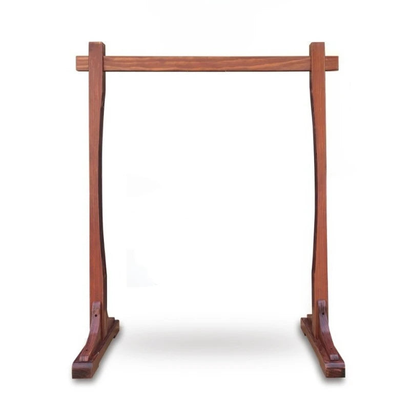 Wooden Gong Stand for 60cm Gongs Wood Bracket Square Portable Large Gongs Rack Yoga Percussion Instrument Holder Accessories