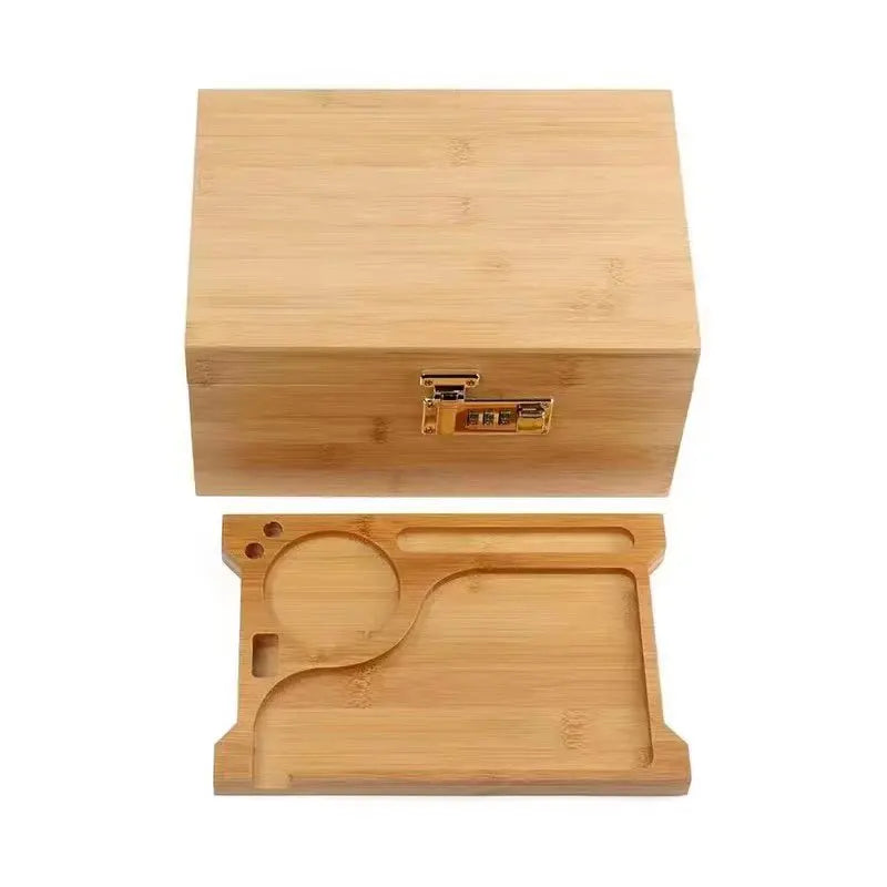Bamboo and Wood Storage Box Wooden Bamboo and Wood Box, Exquisite Bamboo and Wood Storage Box