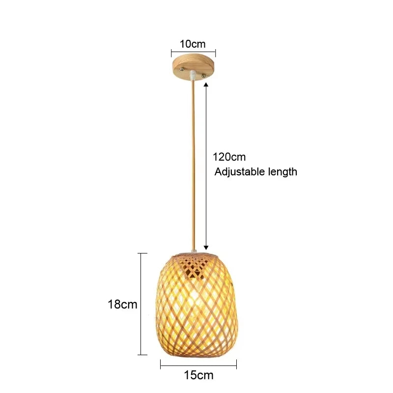 Modern Chinese Handwoven Creative Bamboo Art Wall Lamp Bamboo Art Modern Simple Bedroom Bedside Wall Lamp Aisle Bamboo Wall Lamp
