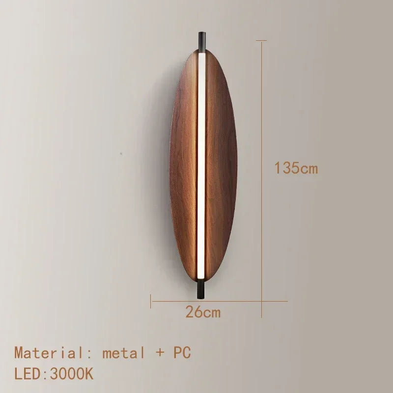 Wooden LED Pendant Lights for Living Dining Room Leaf Chandelier Home Decor Indoor Hanging Design Fixture Suspension Luminaire