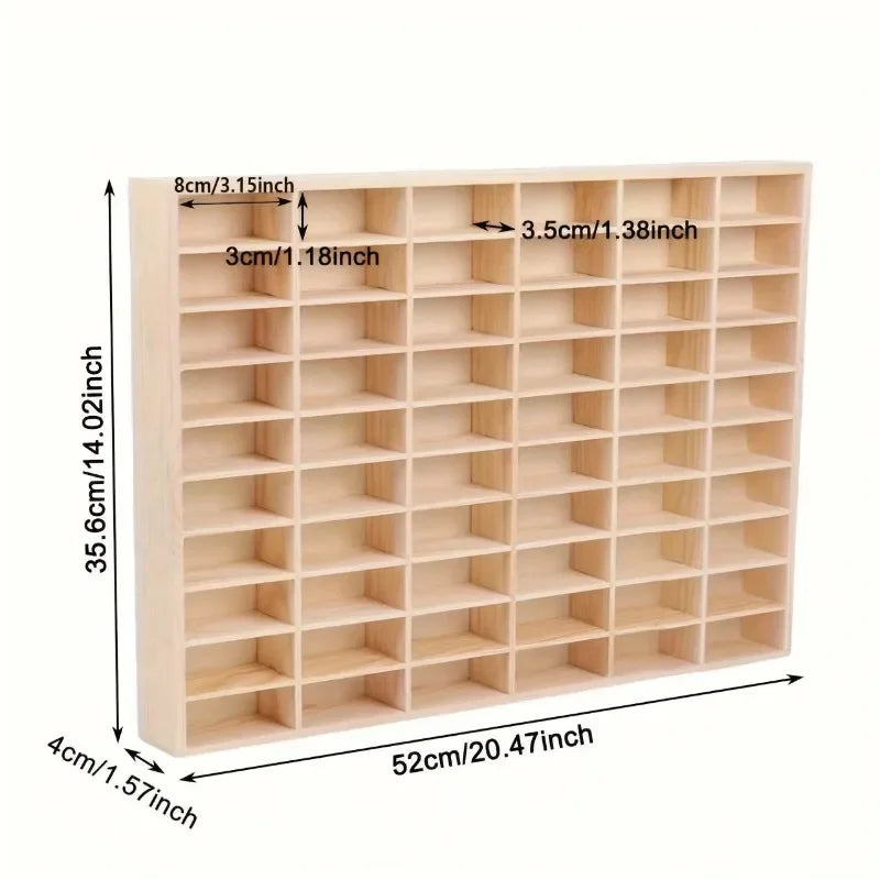 1Pcs Bamboo Car Model Storage Box,Bamboo Model Organizer, Display Cabinet for Bedroom Living Room Kitchen, Craft Storage Box