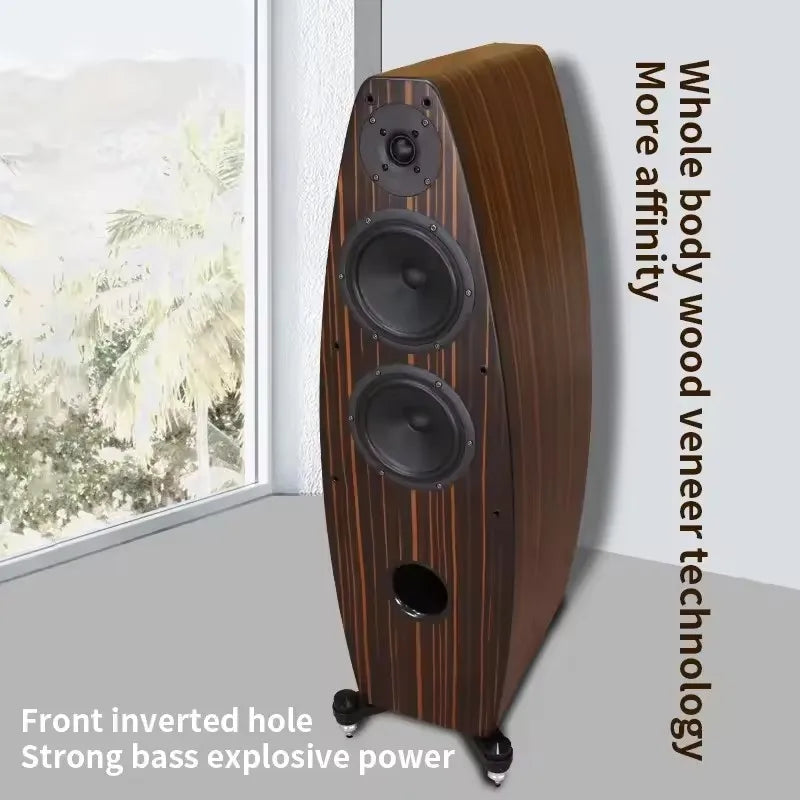 Floor Speaker Tower Speaker Wooden Box Passive No Battery No Loss
