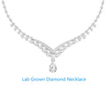 10k White Gold Pear Cut & Round Cut total 6.8ctw DEF VS Lab Grown Diamond Main stone 1CT(IGI) Laxury Jewelry For Lady