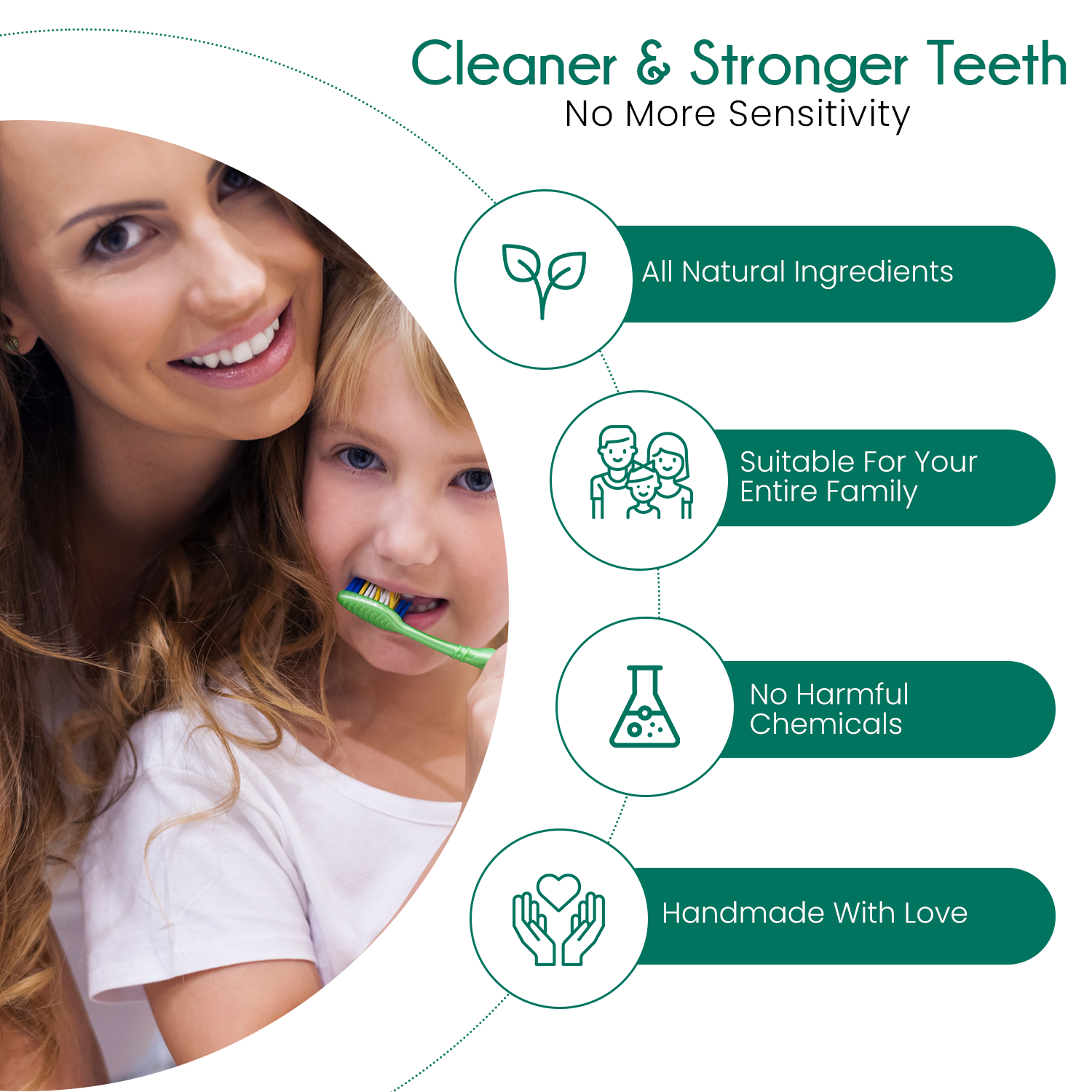 Paquete de polvo dental