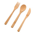 Set de cubiertos de bambú ecológicos y biodegradables