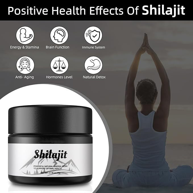 Resina Shilajit Orgánica Pura del Himalaya