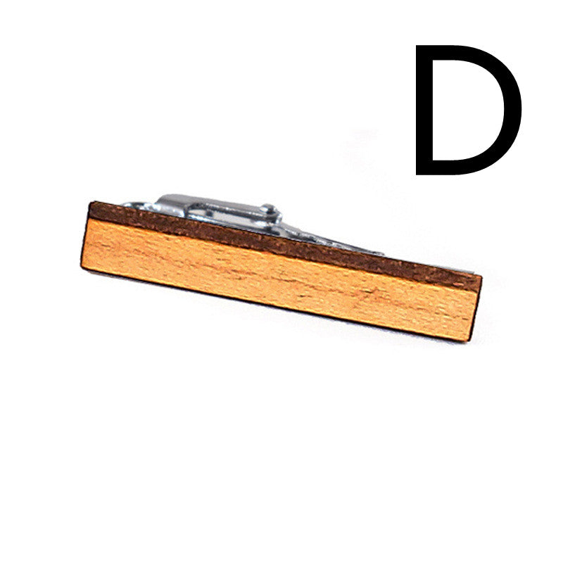 Pasador de Corbata de Madera de Alta Calidad Pasador de Corbata de Madera Aleación de Madera de Cebra