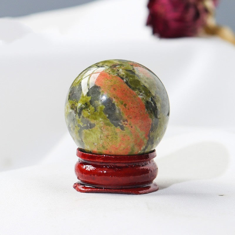 Natural Crystal Ball Ornament