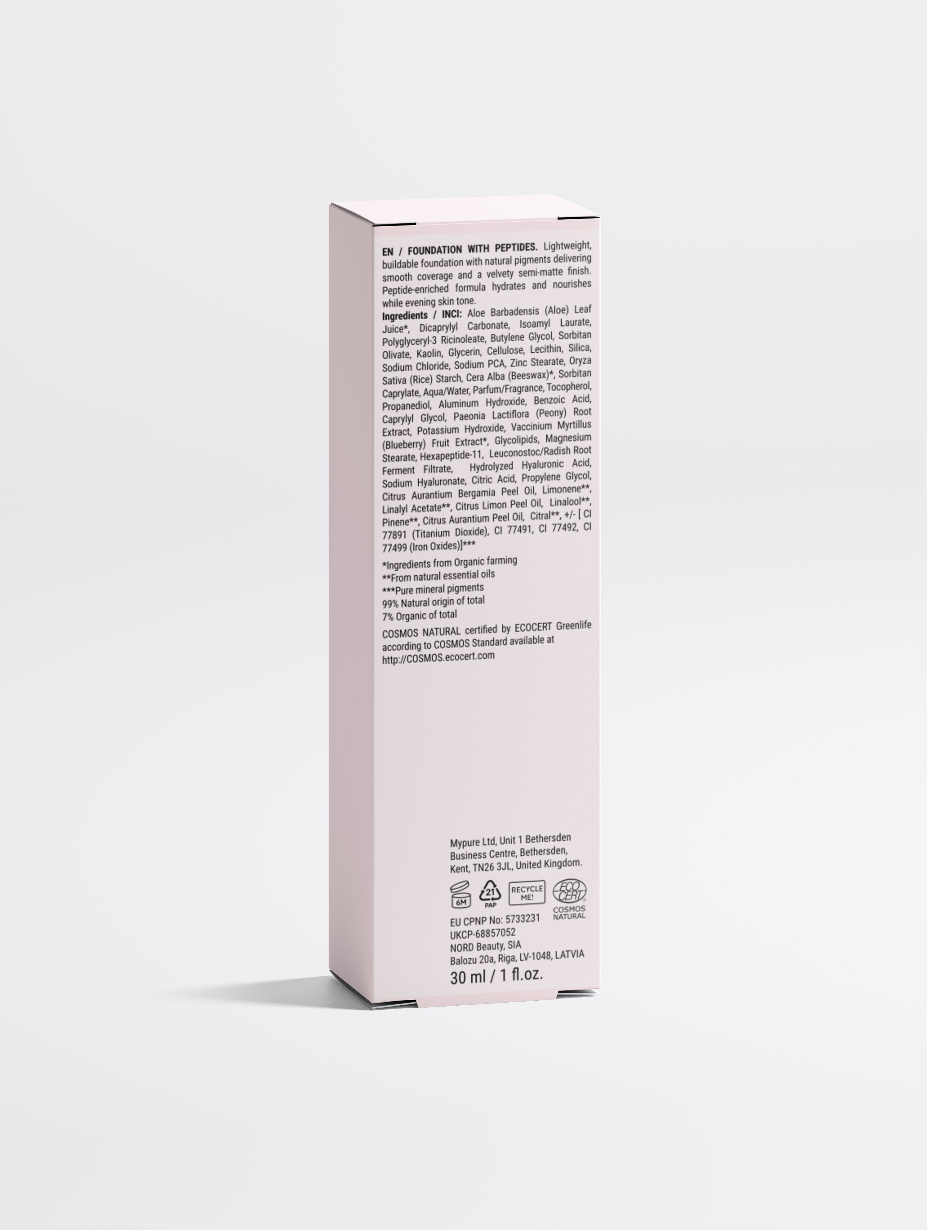 Foundation with Peptides,  25 Medium Warm