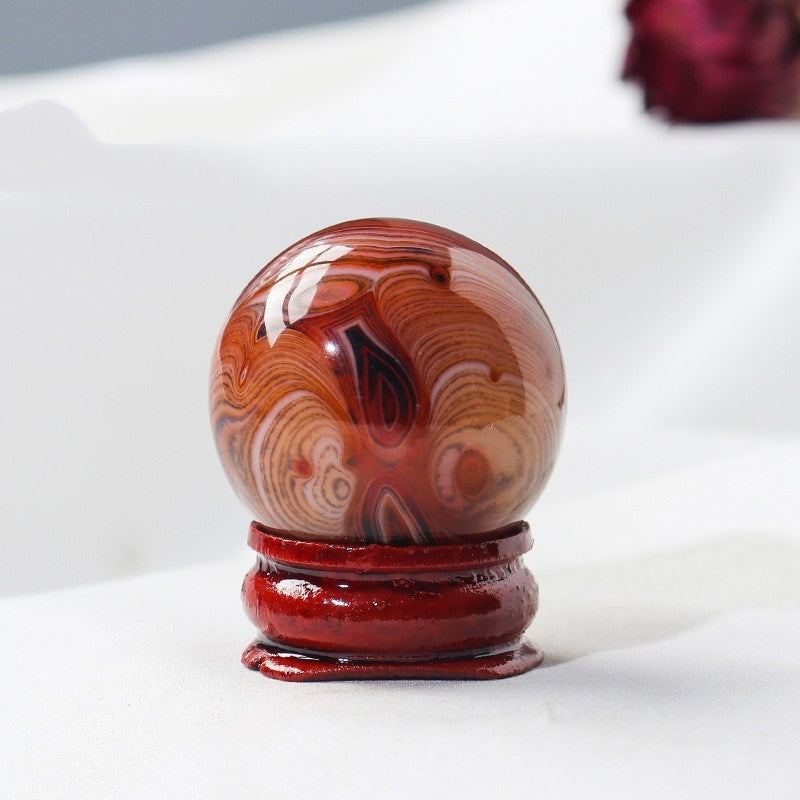 Natural Crystal Ball Ornament