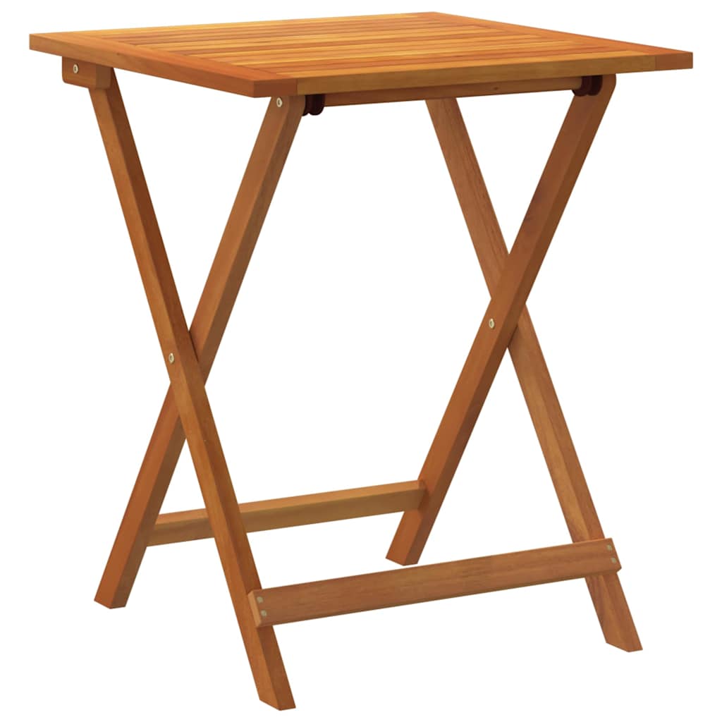 Mesa de Jardín Plegable Natural 60 x Madera de Acacia Maciza