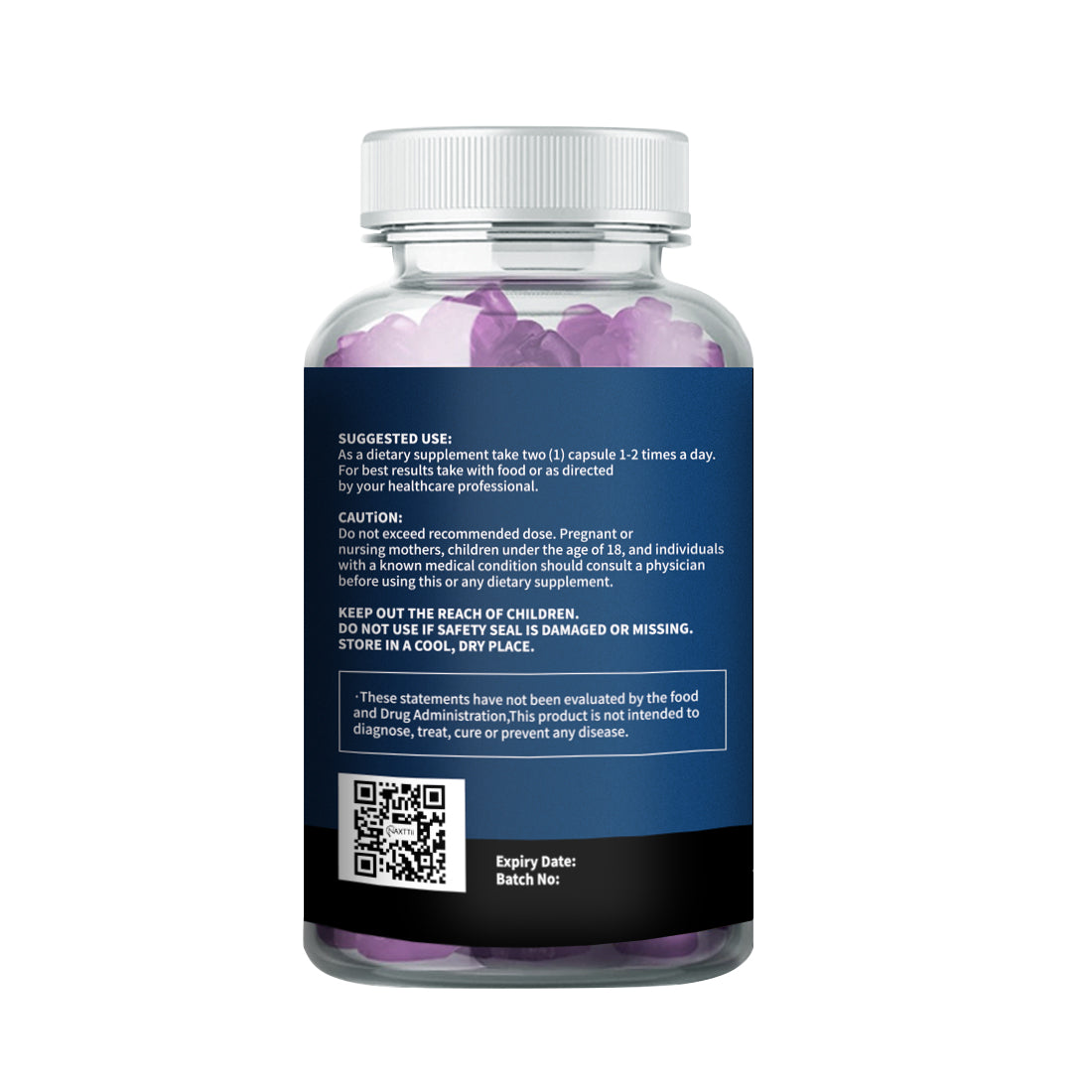 CALM Vitamin B6 Sleep Gummies A Blend Of Berries Vegan Plant-based Non GMO  Gluten Free And Gelatin Free. Help You Fall Asleep Naturally