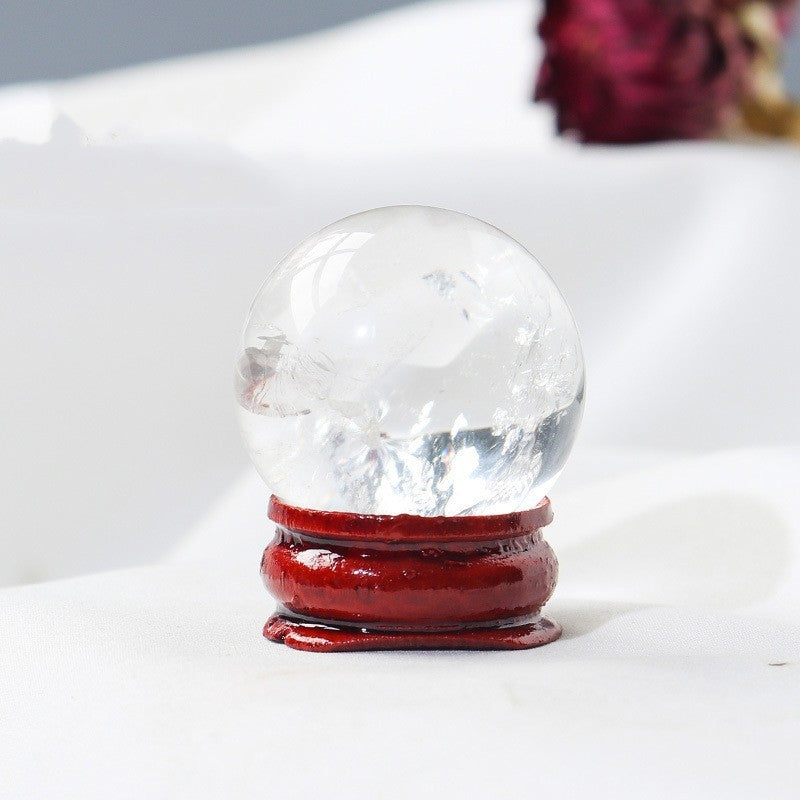 Natural Crystal Ball Ornament