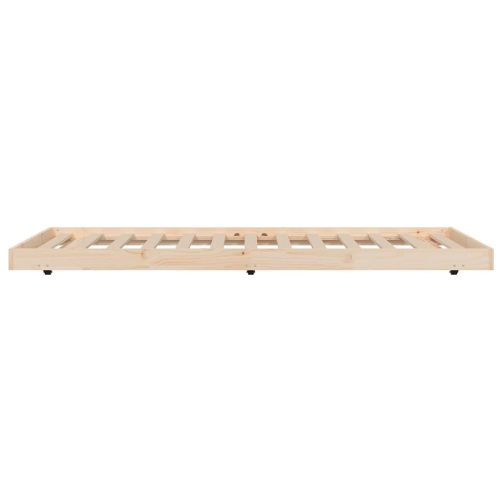 solid wood bed without mattress, pine wood