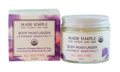 Lavender grapefruit organic body moisturizer for all skin types, jar and box, 2.3 oz