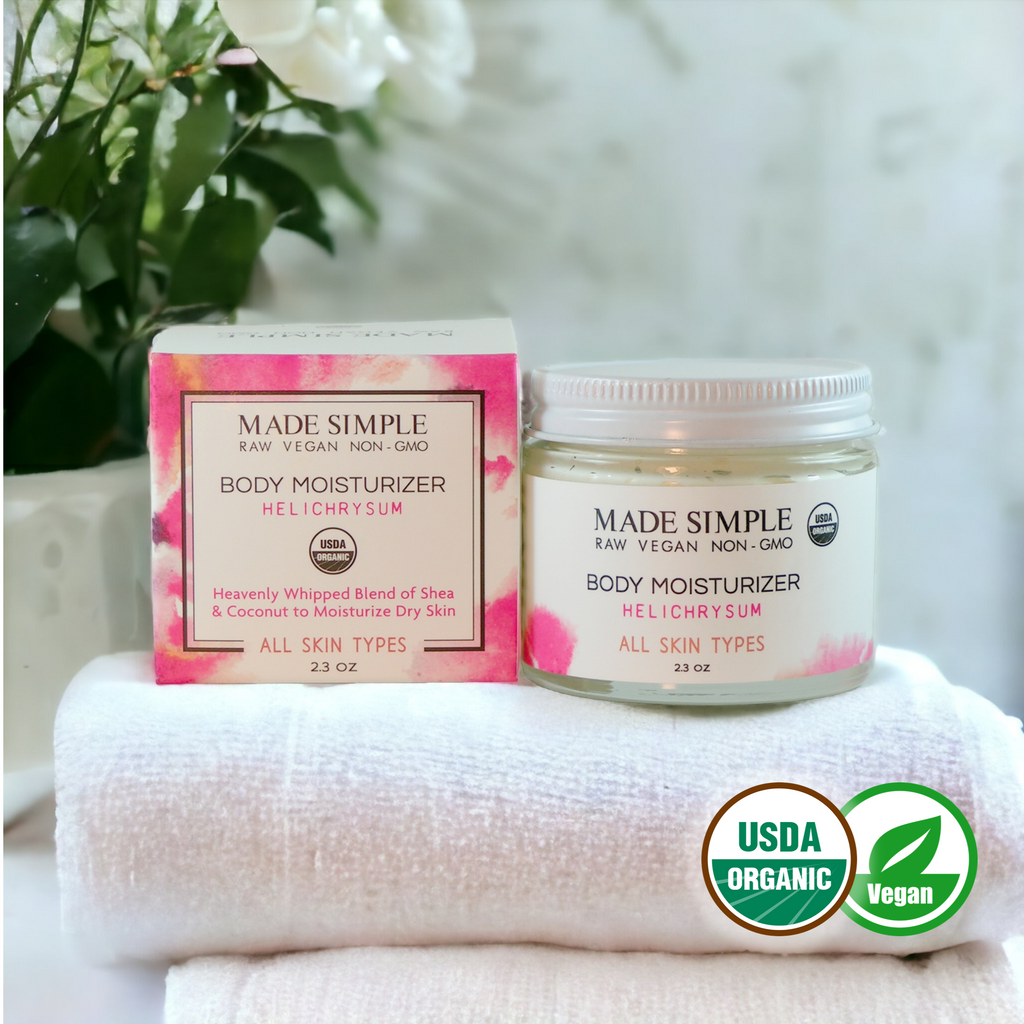 Crema Hidratante de Siempreviva - Orgánica Certificada, Vegana y Libre de Crueldad Animal