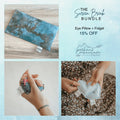 Screen Break Bundle with blue eye pillow and fabric fidgets for relaxation and stress relief