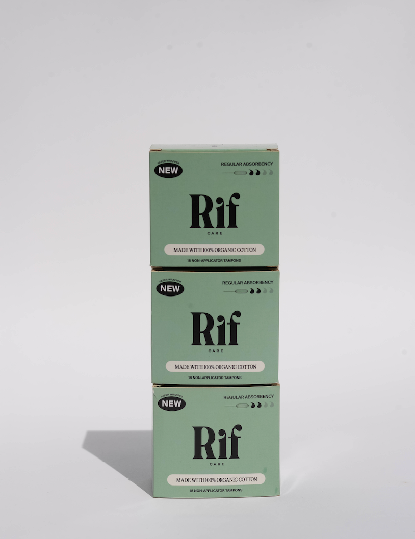 Organic Cotton Non-Applicator Tampons- Regular Absorbency - Non shed security veil-3