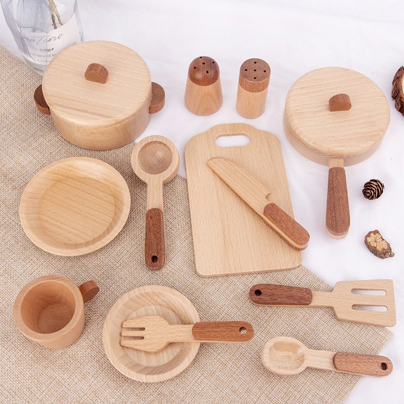 Solid wood play house toys - Image 2