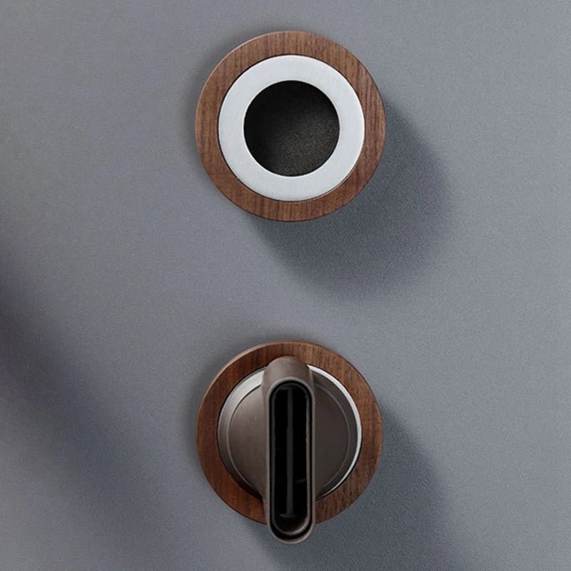 Wall-Mounted Wood Hair Dryer Holder for Dyson – Bathroom Organizer