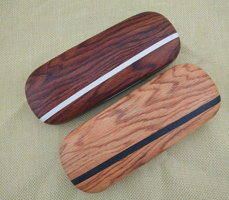Wood grain glasses case - Image 5