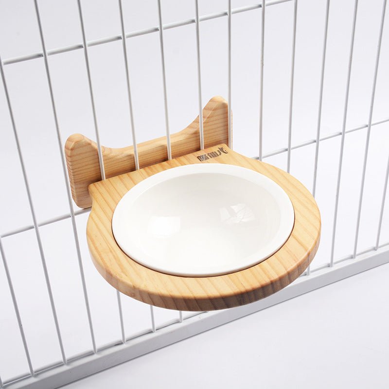 Cat Food Bowl Fixed Dog Food Bowl To Prevent Overturning
