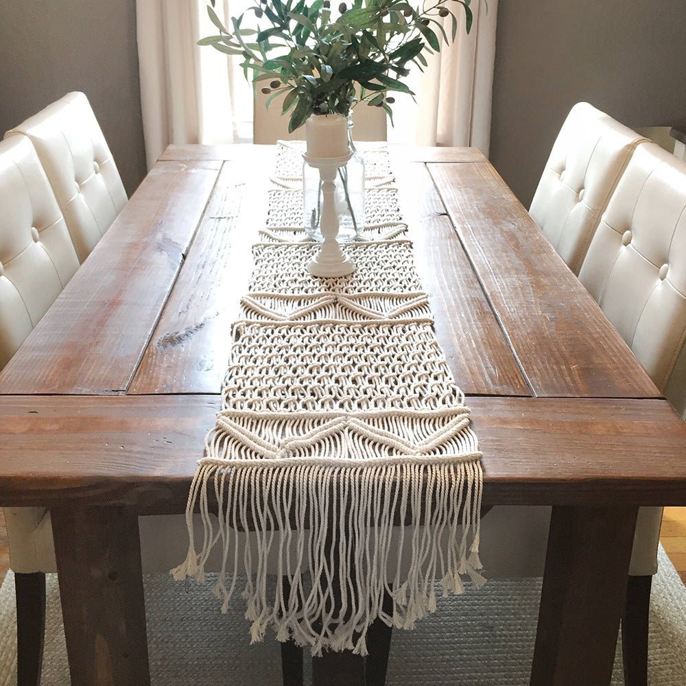 Woven Table Hand-Woven Table Blanket Decoration Tablecloth Eco-Friendly Cotton Rope