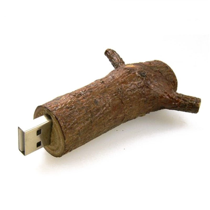 Jaster - Usb Stick 4Gb, 8Gb, 16Gb, 32Gb, 64Gb, Natural Wood Model, Tree Branch, Novelty - Image 3