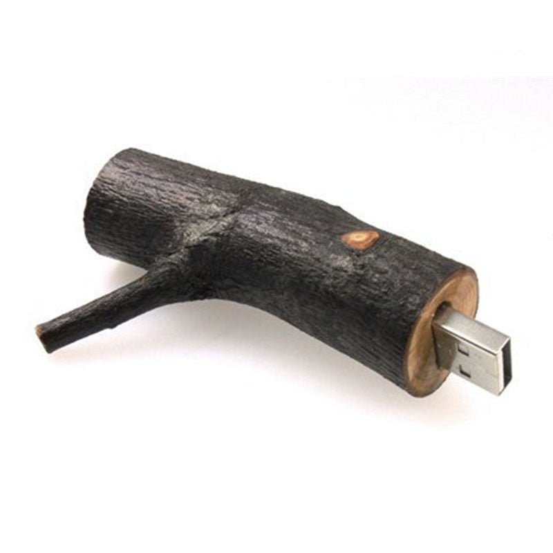 Jaster - Usb Stick 4Gb, 8Gb, 16Gb, 32Gb, 64Gb, Natural Wood Model, Tree Branch, Novelty - Image 4