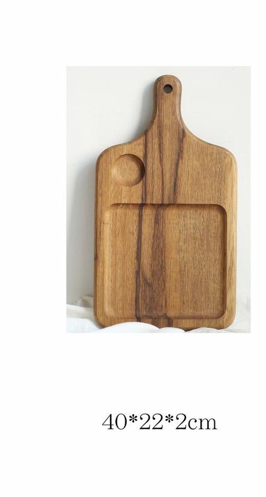 Solid wood pizza sushi cutting board - Image 11