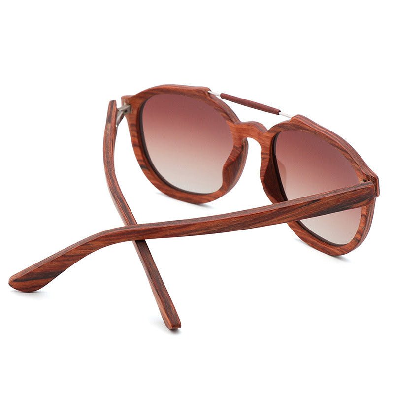 Trendy Wood Sunglasses Bamboo Wood - Image 2