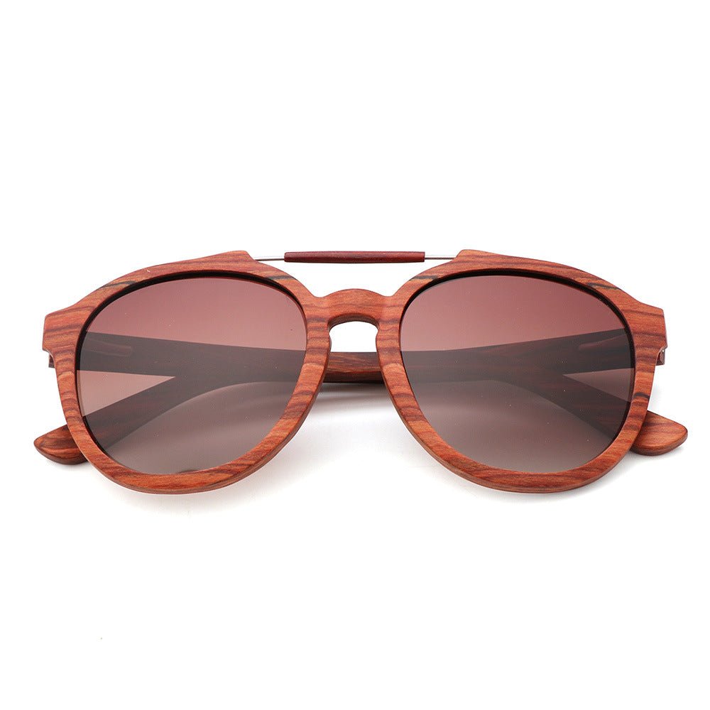 Trendy Wood Sunglasses Bamboo Wood - Image 6