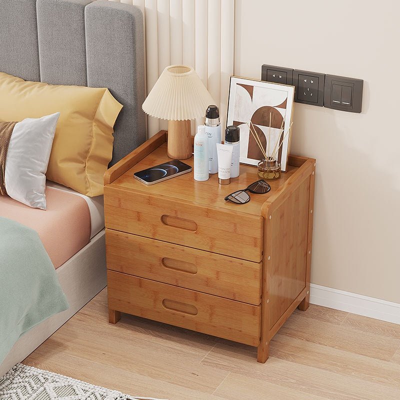 Solid Wood Bedroom Bedside Cabinet Simple Drawer