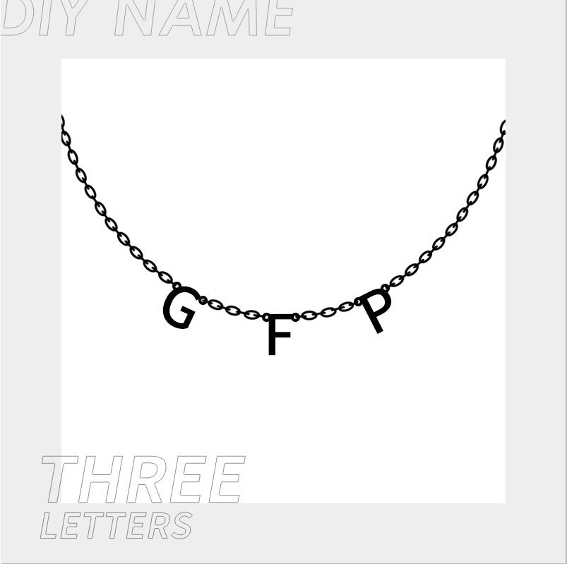 Personalized Alphabet Name Necklace DIY - Image 3