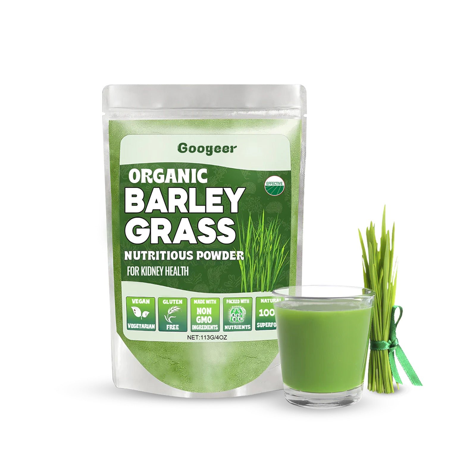 Organic Barley Grass Powder - Antioxidant Green Superfood Drink