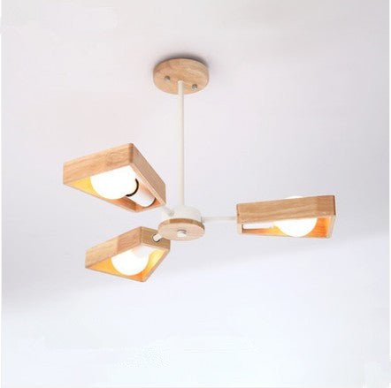 Nordic Creative Solid Wood Art Chandelier - Image 5