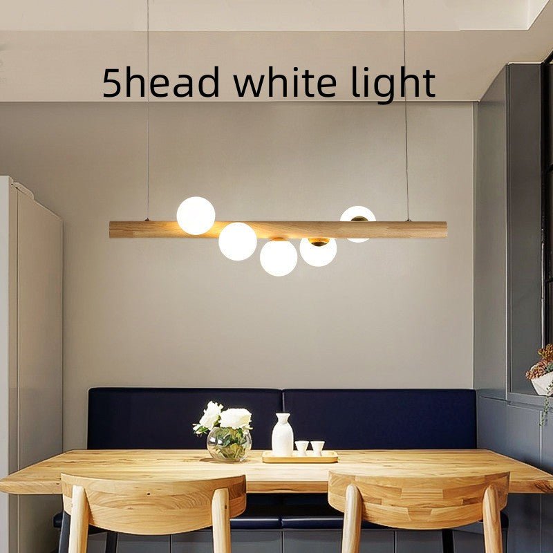 Chandelier Solid Wood Modern Minimalist Log - Image 7