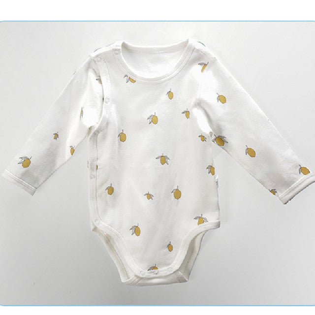 Lemon Organic Cotton Newborn Girl's Jumpsuit