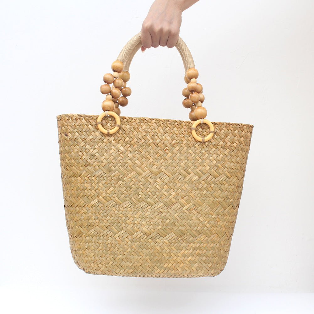 Women's Retro Straw Handbag — Large Capacity Summer Tote