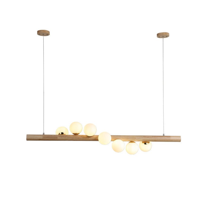 Chandelier Solid Wood Modern Minimalist Log - Image 4
