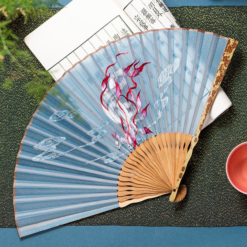 Wind Folding Fan Women''s Hanfu Embroidery Women''s Portable Folding - Image 4