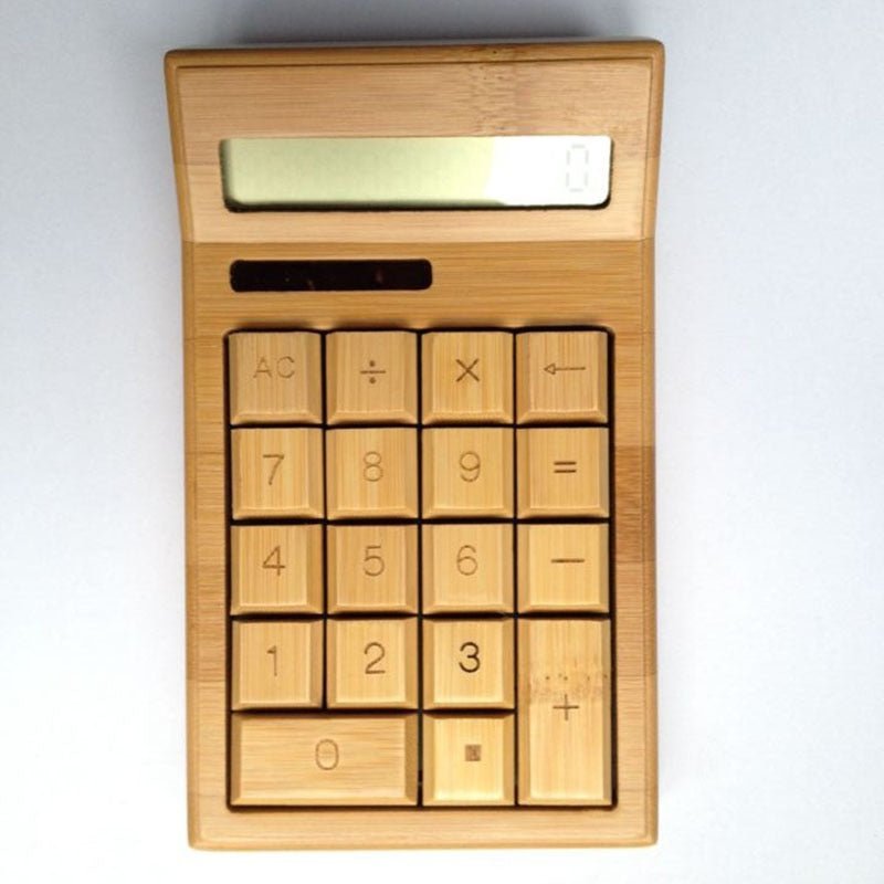 Bamboo Solar Calculator – 12-Digit Desk Calculator