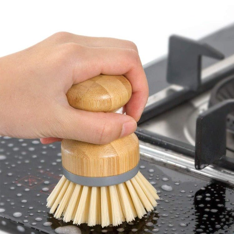 Wooden Dishwashing Brush – Natural Kitchen Scrub Brush - Image 5