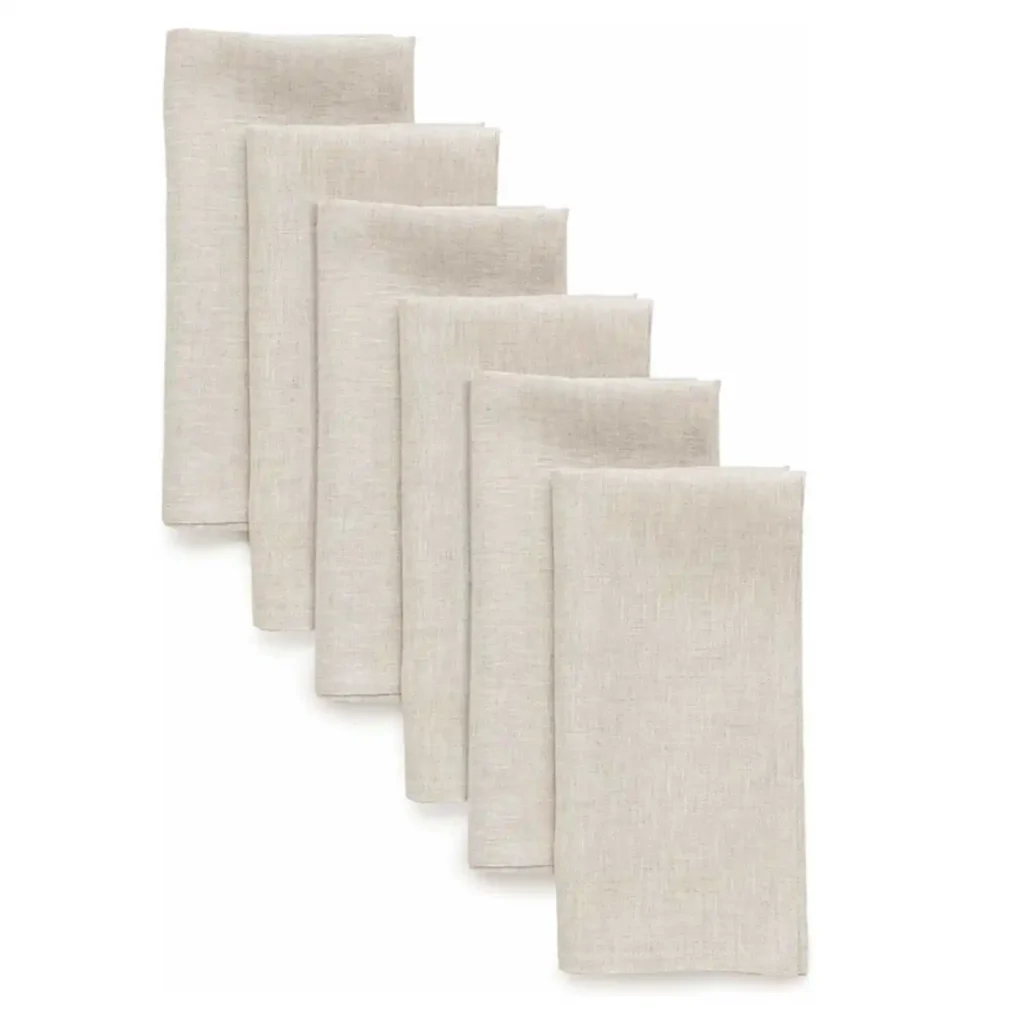 Linen Dinner Napkins – Set of 6 (28 x 28 cm)