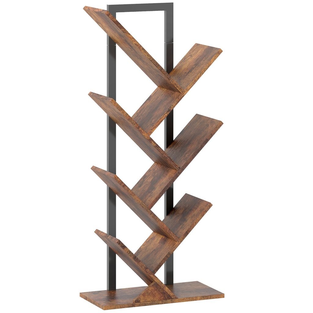 Six-Section Tree Bookcase - Wood-Effect