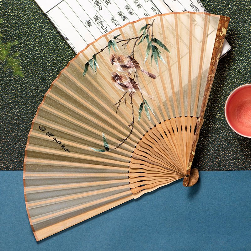 Wind Folding Fan Women''s Hanfu Embroidery Women''s Portable Folding - Image 6